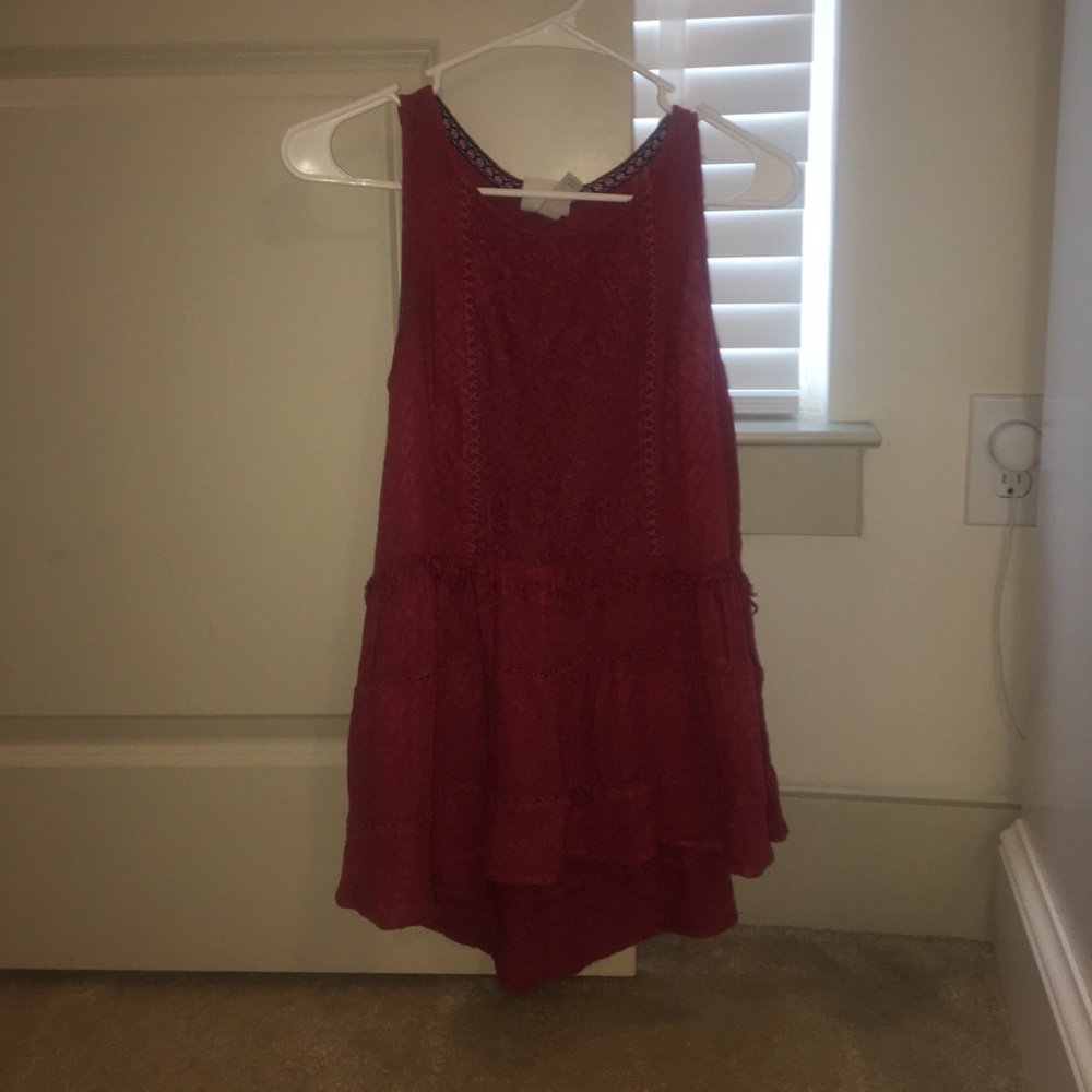 Lace Flowy Tank Top